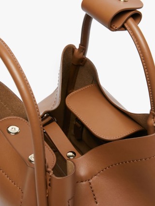 Коричнева сумка Max Mara Small Marine зі шкіри: фото 4 - Invogue