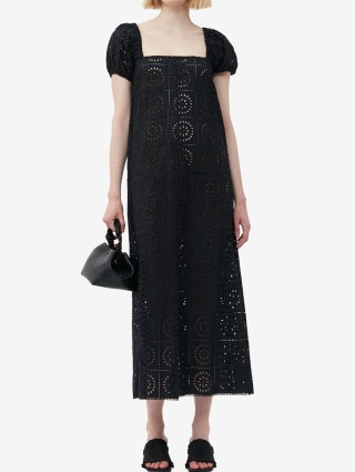 Чёрная сумка GANNI: фото 1 - Invogue