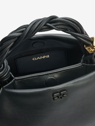 Чёрная сумка GANNI: фото 6 - Invogue