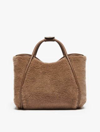 Коричневая сумка Small Teddy fabric Marine из бленда шерсти и шелка: фото 3 - Invogue