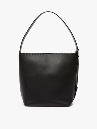 Черная сумка MAX MARA из кожи: фото 2 - Invogue