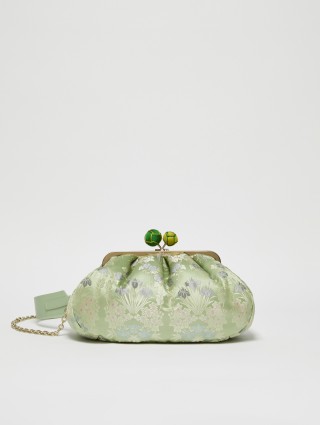 Зеленая сумка WEEKEND ACCESSORIES с цветочным узором: фото - Invogue