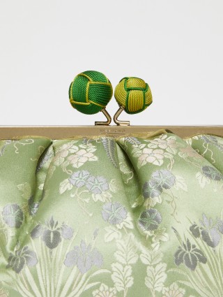 Зеленая сумка WEEKEND ACCESSORIES с цветочным узором: фото 5 - Invogue