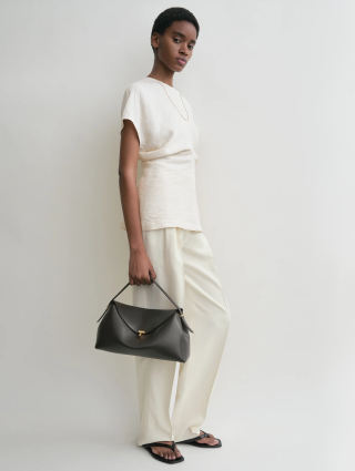 Коричневая сумка Totême кожаная: фото 1 - Invogue