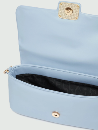 Блакитна сумка Marella з емблемою: фото 4 - Invogue