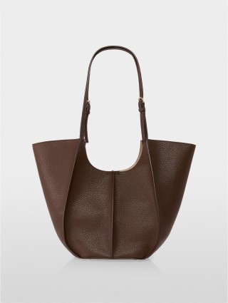 Коричневая сумка MARC CAIN из экокожи: фото - Invogue