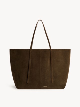 Коричневая сумка BY MALENE BIRGER из замши: фото - Invogue