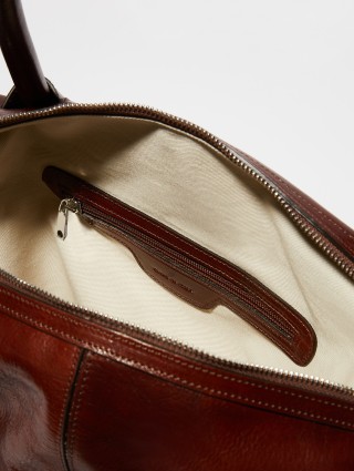 Коричневая сумка MAX&CO из блестящей кожи: фото 5 - Invogue