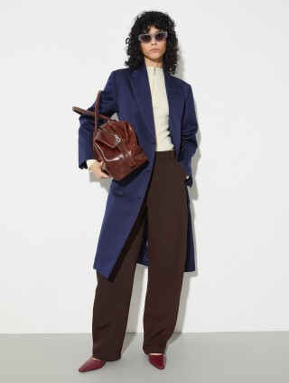 Коричневая сумка MAX&CO из блестящей кожи: фото 1 - Invogue