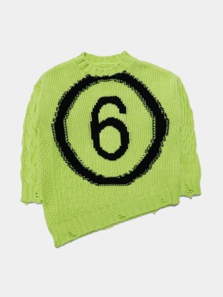 Зелений светр MM6 MAISON MARGIELA KIDS : фото - Invogue