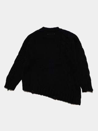 Чорний светр MM6 MAISON MARGIELA KIDS : фото 1 - Invogue