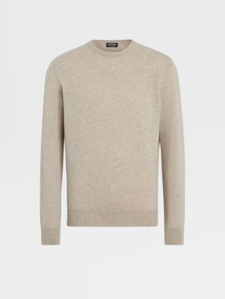 Бежевий светр Zegna з кашеміру Oasi: фото - Invogue