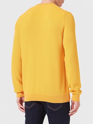 Жёлтый свитер BOSS: фото 1 - Invogue