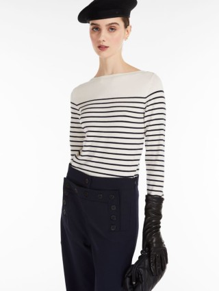 Кремовый свитер WEEKEND MAX MARA: фото 3 - Invogue