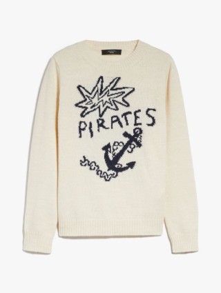 Белый свитер WEEKEND MAX MARA: фото - Invogue