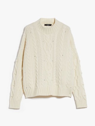 Молочный свитер WEEKEND MAX MARA: фото - Invogue