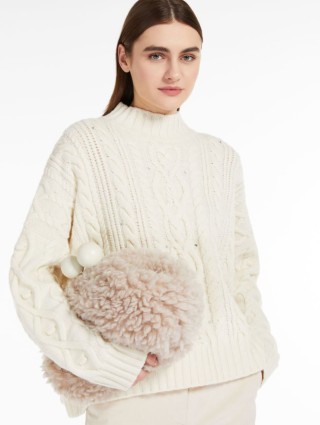 Молочный свитер WEEKEND MAX MARA: фото 4 - Invogue