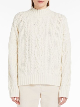 Молочный свитер WEEKEND MAX MARA: фото 1 - Invogue