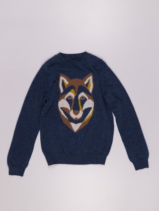 Синий свитер IL GUFO: фото - Invogue