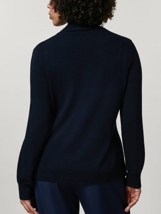 Тёмно-синий свитер PERSONA: фото 2 - Invogue