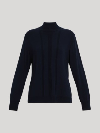 Тёмно-синий свитер PERSONA: фото - Invogue