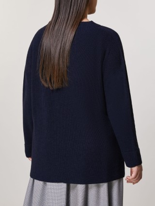 Тёмно-синий свитер PERSONA: фото 2 - Invogue