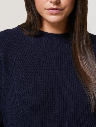 Тёмно-синий свитер PERSONA: фото 3 - Invogue