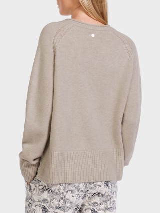 Бежевый свитер MARC CAIN: фото 2 - Invogue