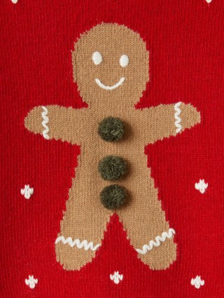 Красный свитер IL GUFO из шерсти с узором: фото 3 - Invogue