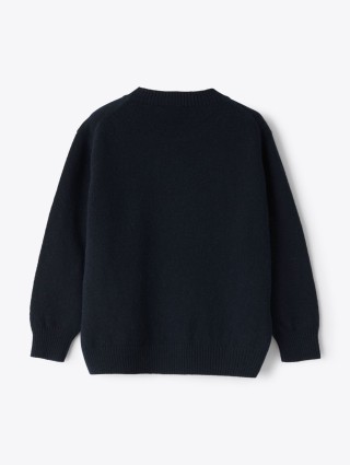 Синий свитер IL GUFO из шерсти: фото 2 - Invogue