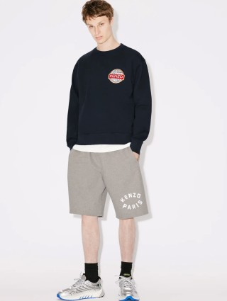 Темно-синий свитер KENZO с логотипом в виде земного шара: фото 5 - Invogue