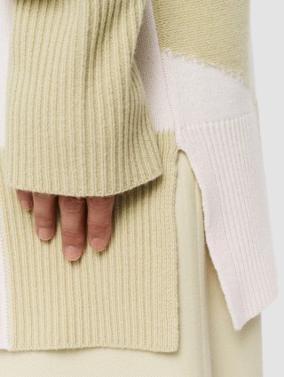 Бежевый свитер JOSEPH из мериносовой шерсти: фото 4 - Invogue