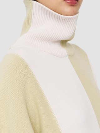 Бежевый свитер JOSEPH из мериносовой шерсти: фото 3 - Invogue