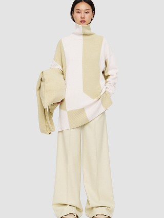 Бежевый свитер JOSEPH из мериносовой шерсти: фото 5 - Invogue