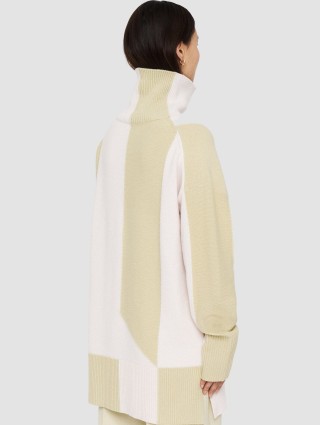 Бежевый свитер JOSEPH из мериносовой шерсти: фото 2 - Invogue