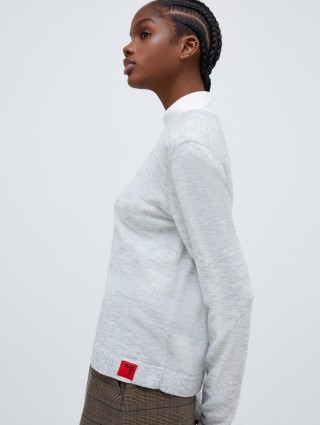 Сірий светр Max&Co з суміші вовни та альпаки: фото 3 - Invogue