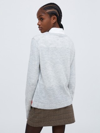 Сірий светр Max&Co з суміші вовни та альпаки: фото 2 - Invogue