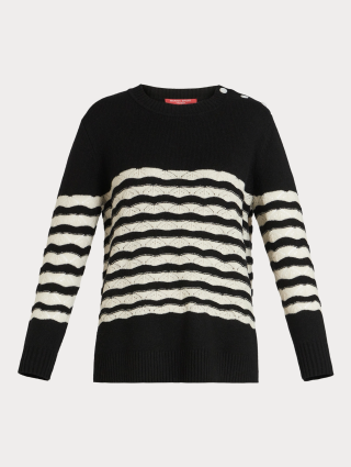 Чорний светр Marina Rinaldi вовняний: фото - Invogue