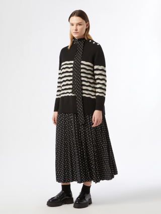 Чорний светр Marina Rinaldi вовняний: фото 3 - Invogue