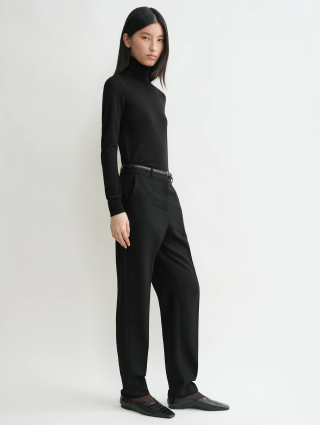 Черный свитер Totême из смеси шерсти и шелка: фото 2 - Invogue