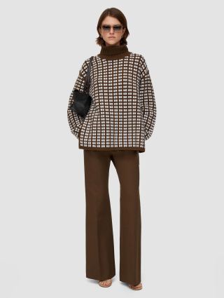 Бежевий светр Joseph з високий горлом: фото 3 - Invogue