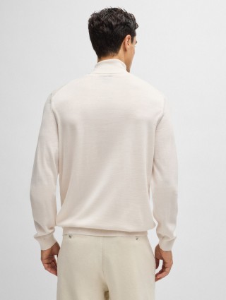 Белый гольф BOSS из шерсти: фото 2 - Invogue