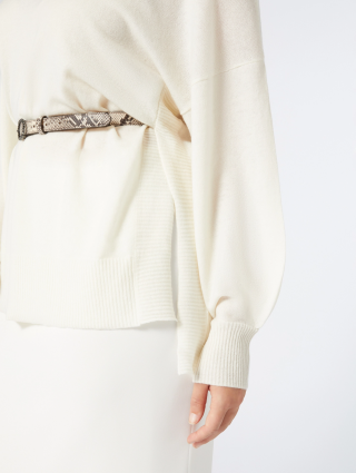 Білий светр Marina Rinaldi оверсайз: фото 4 - Invogue