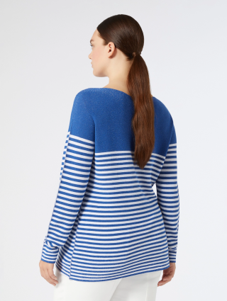 Волошковий светр Marina Rinaldi з люрексом: фото 3 - Invogue