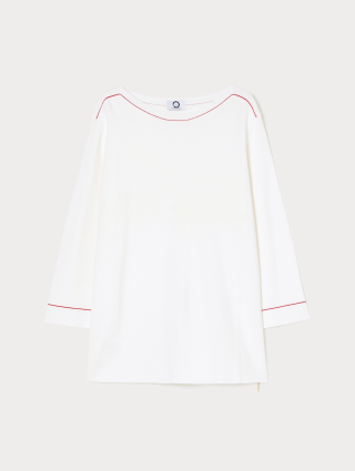 Молочный свитшот Marina Rinaldi из смеси вискозы: фото - Invogue