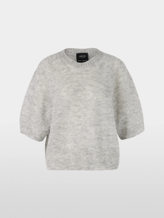 Серый свитер MARC CAIN из смеси шерсти альпаки: фото - Invogue