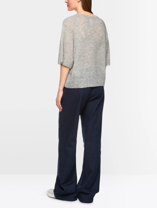 Серый свитер MARC CAIN из смеси шерсти альпаки: фото 2 - Invogue