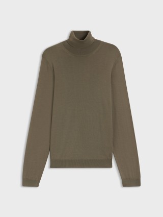 Коричневый свитер BOSS из шерсти: фото - Invogue