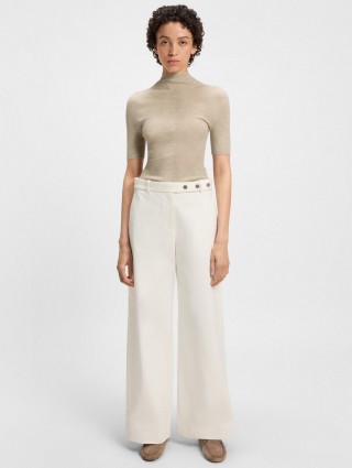 Бежевый свитер BOSS из натуральной шерсти: фото 1 - Invogue