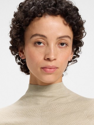 Бежевый свитер BOSS из натуральной шерсти: фото 4 - Invogue